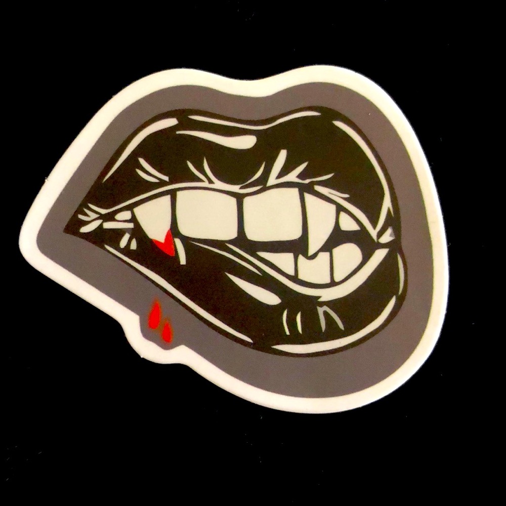 10 for $8 sticker bundle 🤗
The Vampire Diaries black & white biting lip 🫦